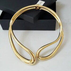 NEW! GILDED FLUID CONTOUR CHOKER NECKLACE